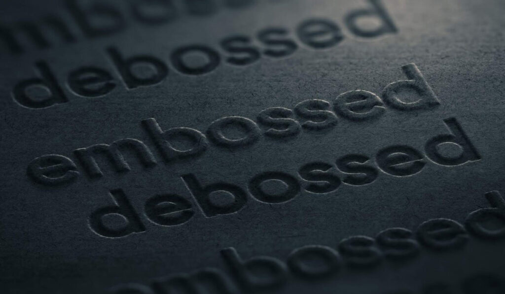 The different types of Embossing and Debossing techniques for packaging production
